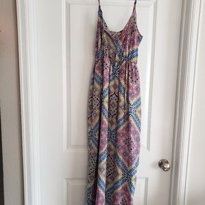 Peach Royal maxi dress